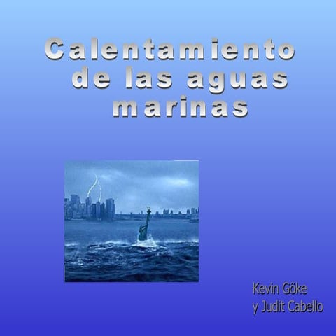Calentamiento Aguas Marinas