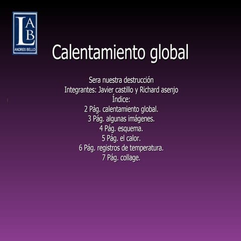 Calentamiento Global | ODP