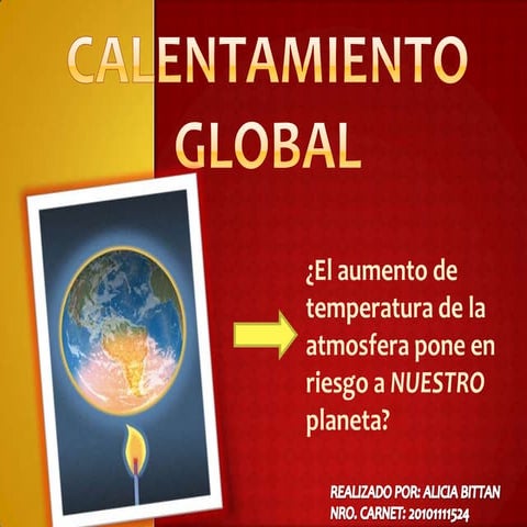 PresentacióN Sobre El Calentamiento Global | PPT