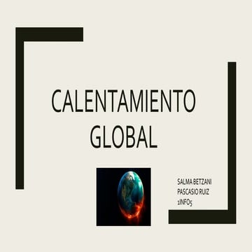 Calentamiento global | PPTX