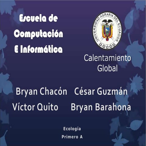 Calentamiento global   presentacion