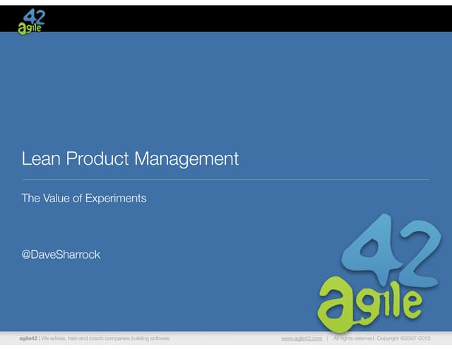 Thoughts on Lean Product Developmen...