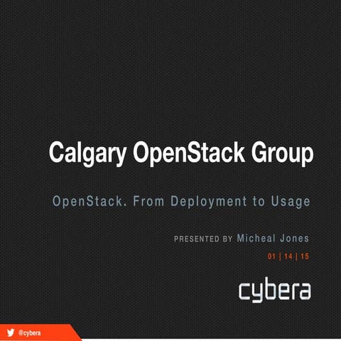 Calgary OpenStack Meetup January 2015