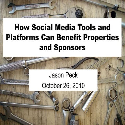 How Social Media Tools Can Benefit Properties and Sponsors