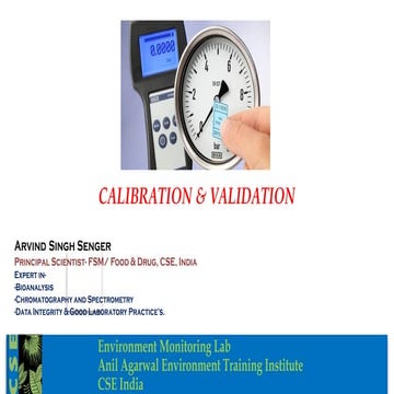 Calibration of sophisticated instruments | PPTX