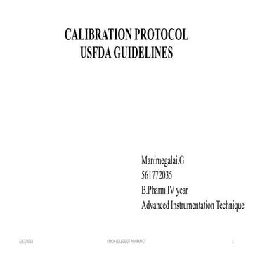 CALIBRATION PROTOCOL AS PER USFDA GUIDELINES.pptx