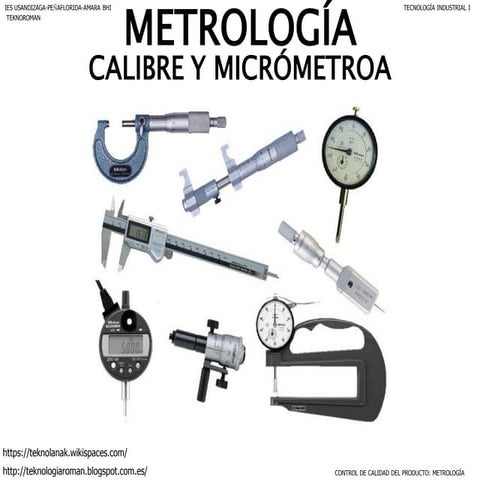 Calibre y micrómetro