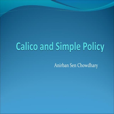 Calico and simple policy