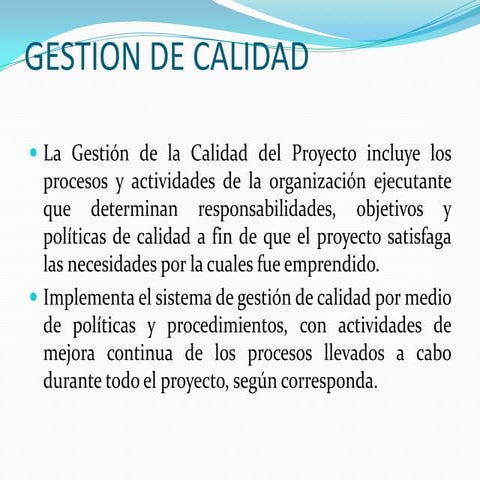 Calidad - Total Quality Management