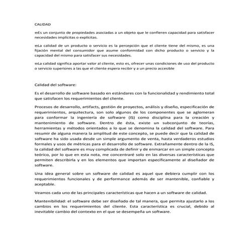 Calidad de Software Estándares y métricas | PPT