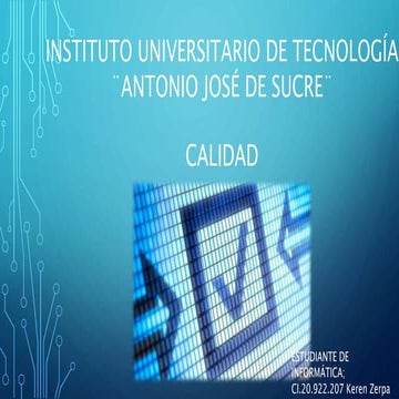 Calidad de Software Estándares y métricas | PPT