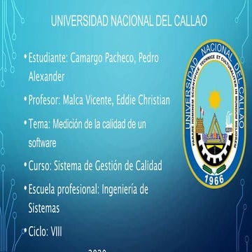 Medición de la calidad de un software