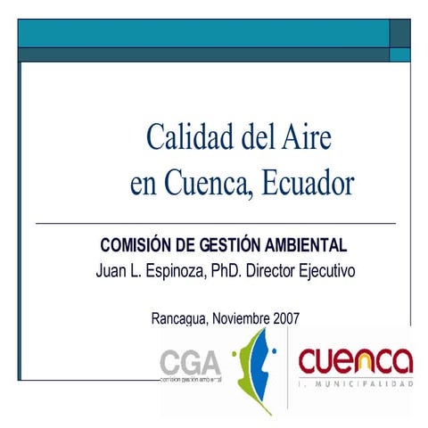 Calidad Aire en Cuenca, Ecuador