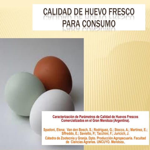 Calidad de huevo_fresco | PDF