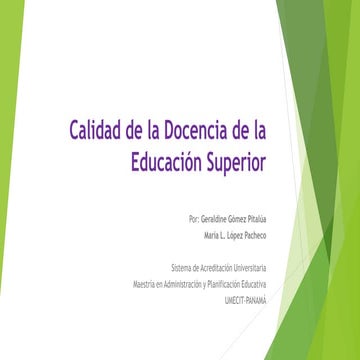 Calidad de la educación superior