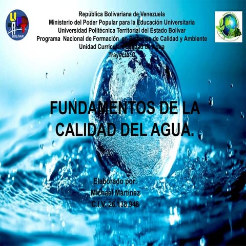 FUNDAMENTOS DE LA CALIDAD DEL AGUA DIAPOSITIVA.pptx