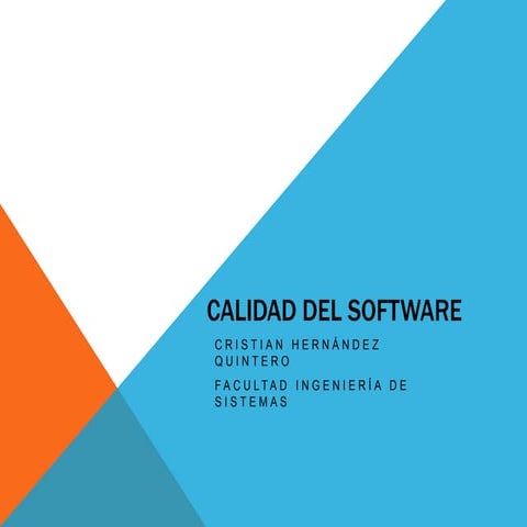 Calidad del software