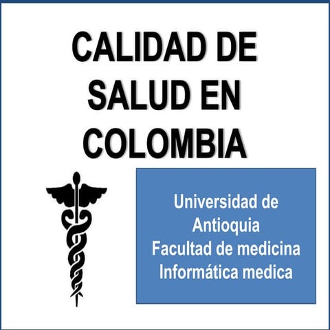 Problematica de la salud en colombia | PPTX