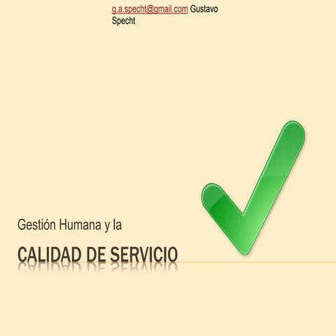 Calidad de servicio