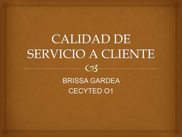 Calidad de  servicio a cliente joo