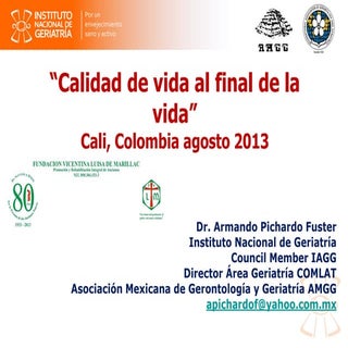 Calidad de vida al final de la vida