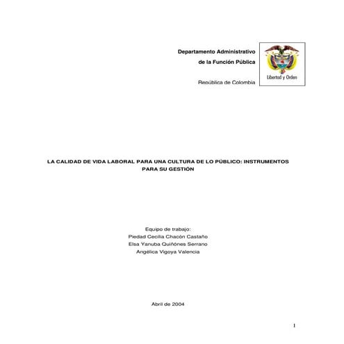 Calidad de vida laboral