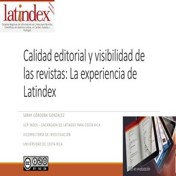 Calidad editorial y visibilidad de las revistas