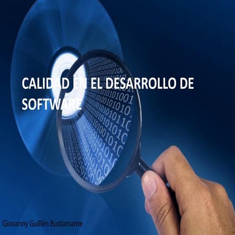 Calidad en el desarrollo de software