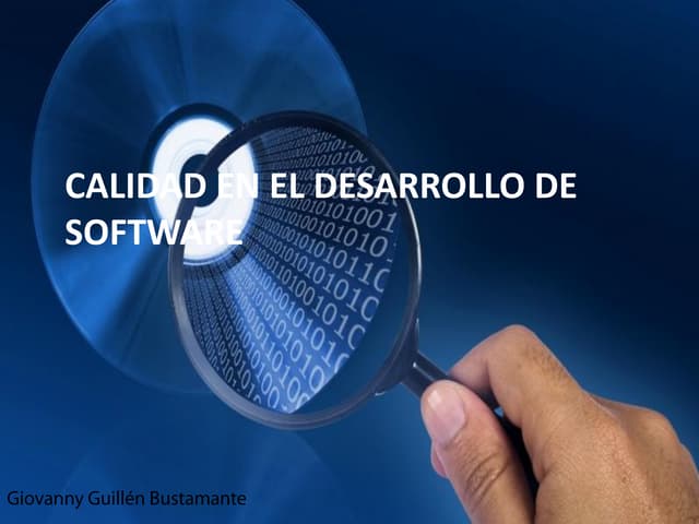 Calidad en el desarrollo de software