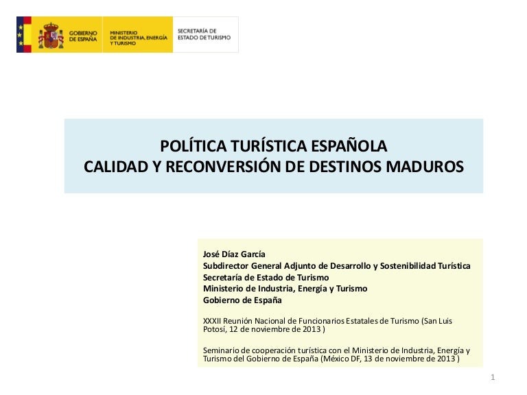 Calidad Y Reconversion De Destinos Maduros