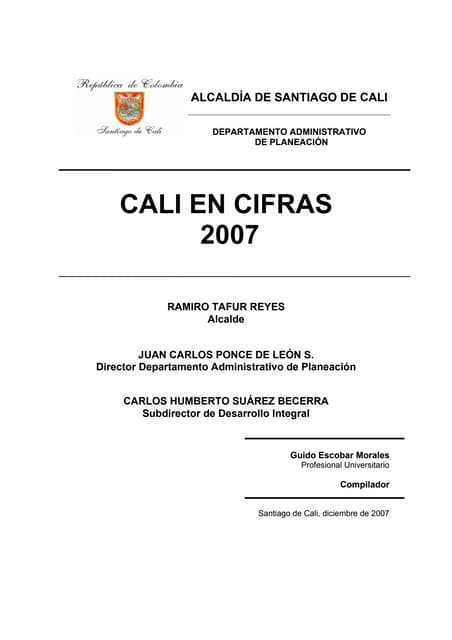 Cali en cifras (2007)