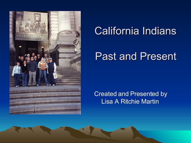 California Indians Past & Present-F...