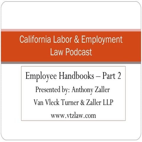 California Labor & Employment Law Podcast
