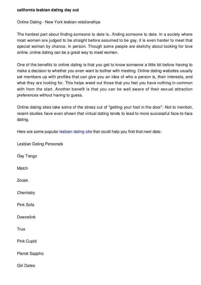 Lesbian online dating rules