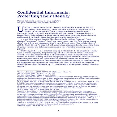 Confidential Informant Darren Chaker | PDF