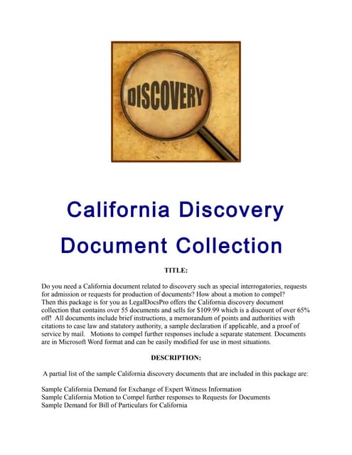 Sample motion for consolidation of cases in California | DOC