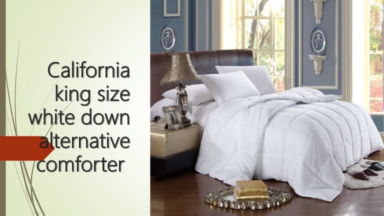 California King Size White Down Alternative Comforter 300 Thread Coun
