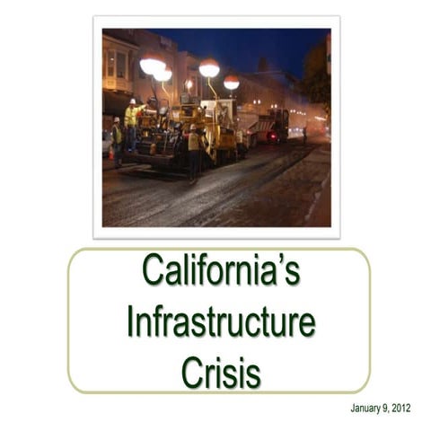Californias Infrastructure Crisis - Bert Sandman