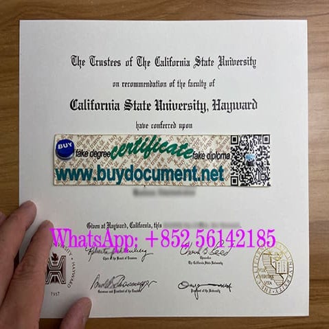 California State University, Hayward diploma