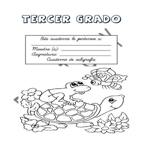 Caligrafia 3ro muestra