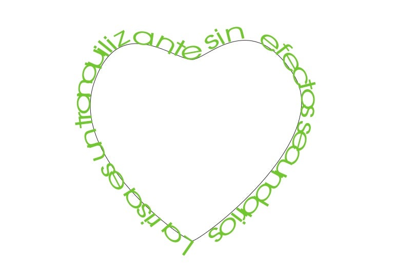 Caligrama de un corazón