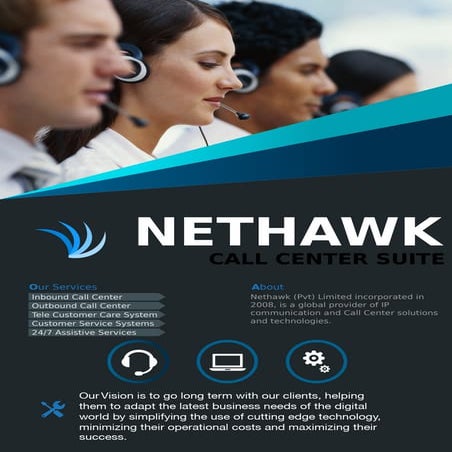 Nethawk brochure call center solution provider in pakistan