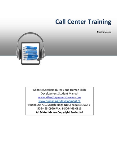 Call Center Training Student YCY CLASS COM pdf Call Center Training Student YCY CLASS COM pdf
