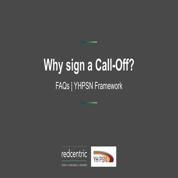 YHPSN call off FAQ