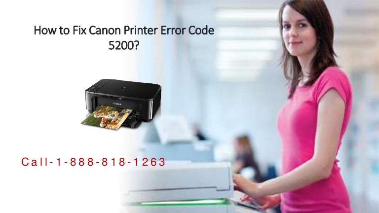 code 5200 canon printer