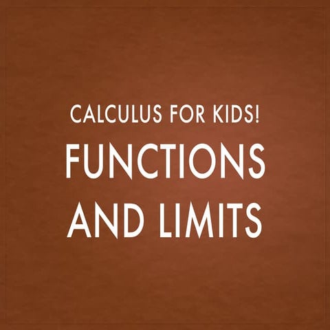 Calculus for Kids - Lesson 2 | PDF