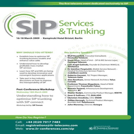 SIP IIR telecom conference 