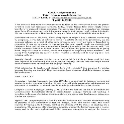 Call activity 17 5 2014