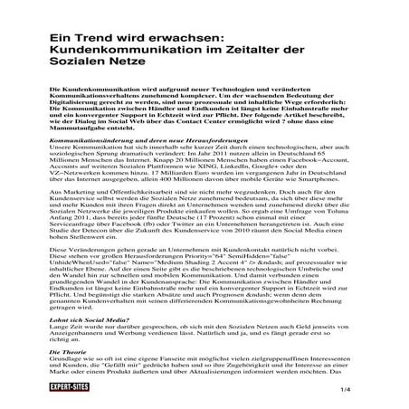 Call Center Experts Fachartikel Aug2012