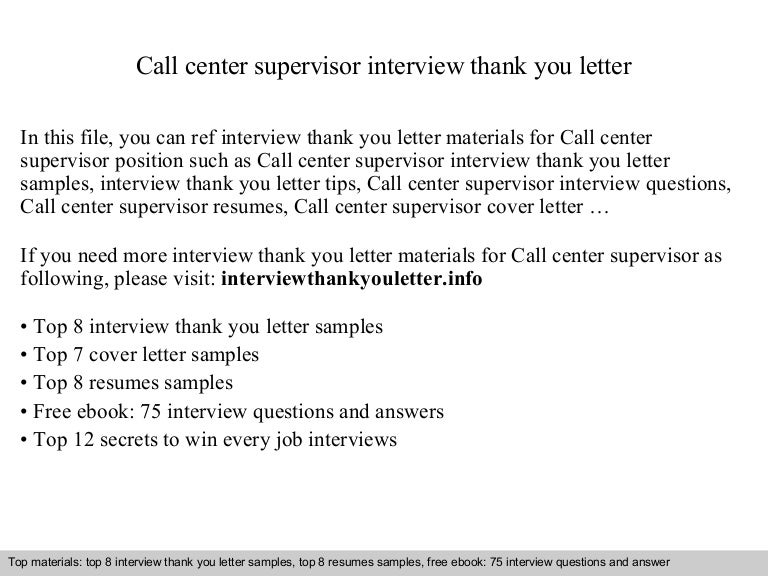 call center supervisor resumes